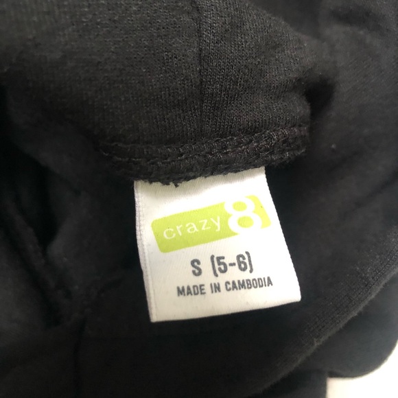 Crazy 8 black kids hoodie. - Picture 6 of 6